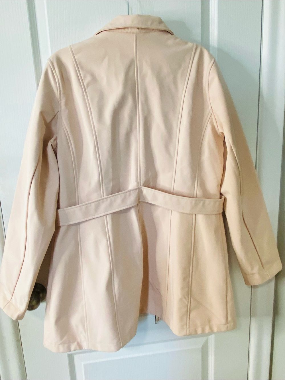 🛍️Nautica Blush Pink Short Trench w Detachable Hood XL - Picture 4 of 14
